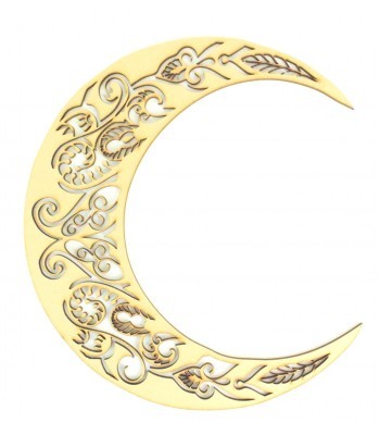 Laser Cut Decorative Arabic Moon