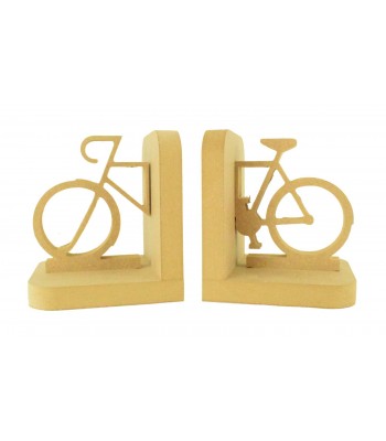 18mm Freestanding MDF Split Bicycle Shape Pair of Bookends