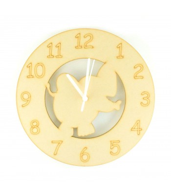 Laser cut Elephant Clock with Clock Mechanism