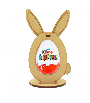 Easter Themed Shape Chocolate Kinder Egg Holder on Stand - 3D Bunny Design