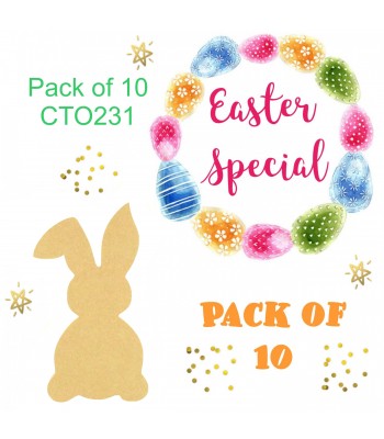Special Offer 18mm Freestanding Easter Rabbit - Pack of 10