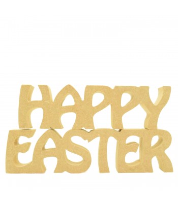 18mm Freestanding MDF Happy Easter Word 