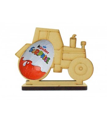 6mm Tractor Kinder Egg Holder on a Rectangle Stand