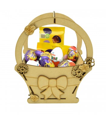 Laser Cut 3D Easter Egg Basket 