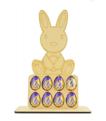 6mm Rabbit Themed Plaque Kinder Egg Holder on a Stand